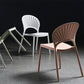 Scandinavian Open Back Side Chair Plastic Side Chair for Home