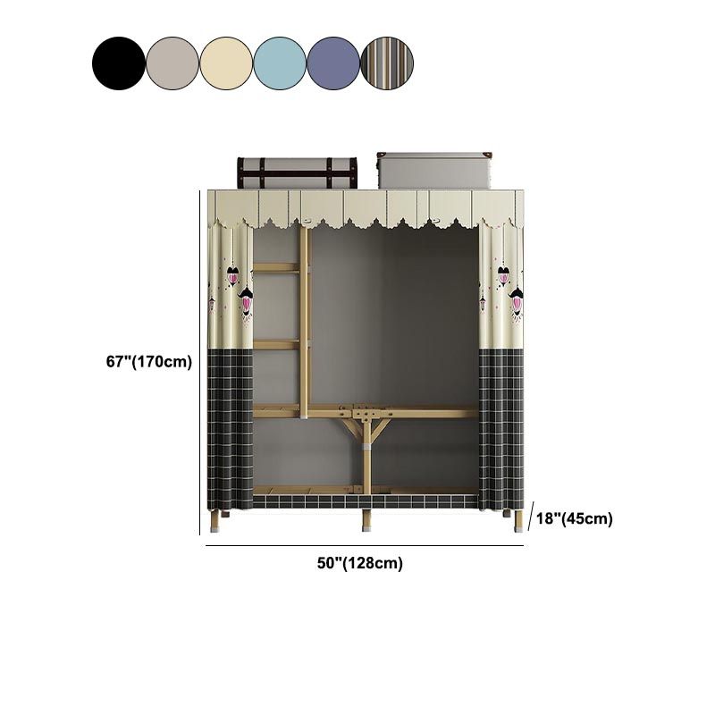 Metal Modern Cabinet for Bedroom Matte Finish Storage Cabinet Clearhalo 'Armoires & Wardrobes' 'armoires_wardrobes' 'Bedroom Furniture' 'furn' 'furn_armoires_wardrobes' 'Furniture' 1200x1200_4bc7eb99-8a21-4dd1-87c0-20c52a6eee02