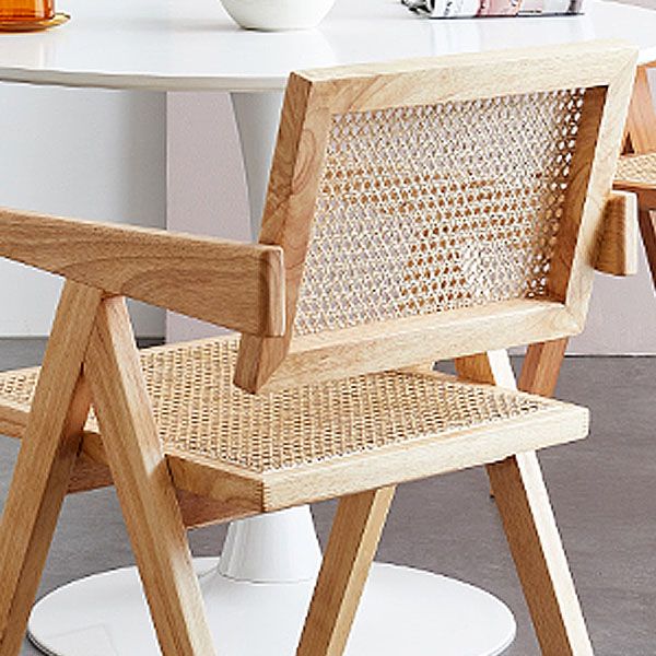 Modern Solid Wood Home Dining Arm Chair Open Back Dining Side Chair Clearhalo 'Dining Chairs' 'Dining Tables & Seating' 'dining_chair' 'furn' 'furn_dining_chair' 'Furniture' 'furniture_dining_chair' 'Kitchen & Dining Furniture' 1200x1200_4bc92091-60e8-4d49-af75-adde1be07145