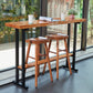 Rectangle Bar Height Pub Table Industrial Pub Height Dining Table Clearhalo 'Bar Furniture' 'Bar Tables' 'bar_tables' 'furn' 'furn_bar_tables' 'Furniture' 'Kitchen & Dining Furniture' 1200x1200_4bcbedb7-78e2-47e4-bb20-e49c4604d5d8