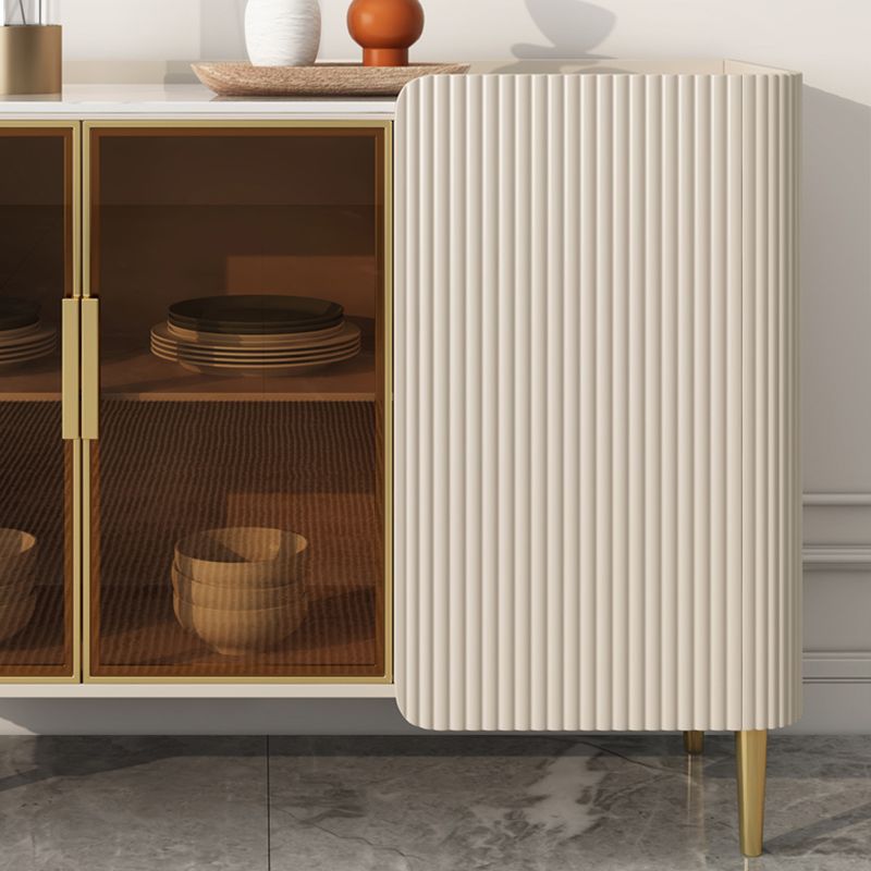 Tavolo a buffet in stile glam Credenza a buffet con cassetti e armadi