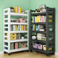 Open Bookshelf Modern Metal Home Study Living Room Removable Bookcase