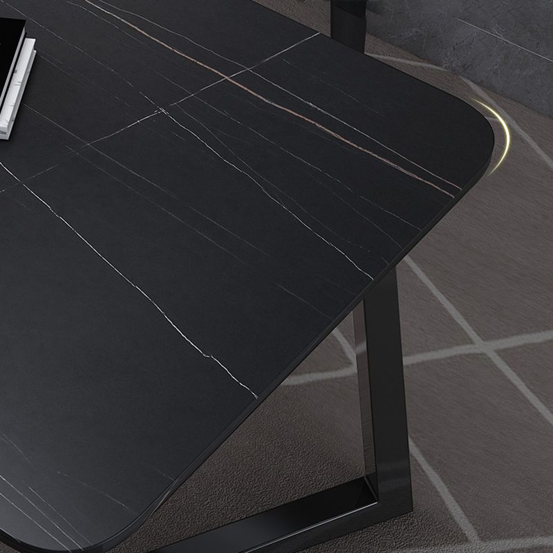 Scrivania rettangolare da ufficio in stile industriale scrivania da ufficio con gambe metalliche