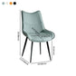Contemporary Style Dining Chair Kitchen Armless Side Chairs with Metal Legs Clearhalo ' kitchen&dining_furn' 'Dining Chairs' 'Dining Tables & Seating' 'dining_chair' 'furn' 'furn_dining_chair' 'Furniture' 'furniture_dining_chair' 'Kitchen & Dining Furniture' 'kitchen' 1200x1200_4bd5a76d-6151-4e56-a7ce-28800b920c9a
