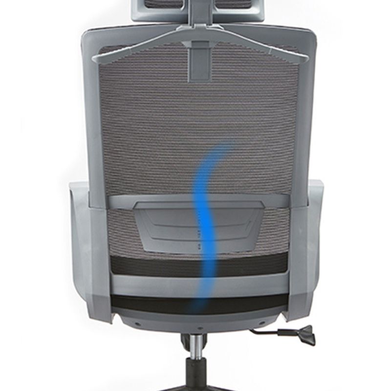 Modern Slide Chair Fixed Arms Adjustable Seat Height Desk Chair with Wheels Clearhalo 'furn' 'furn_office_chair' 'Furniture' 'Office Chairs' 'Office Furniture' 'office_chair' 1200x1200_4bd5b1c3-575d-4649-8fdf-01db74a56d4d