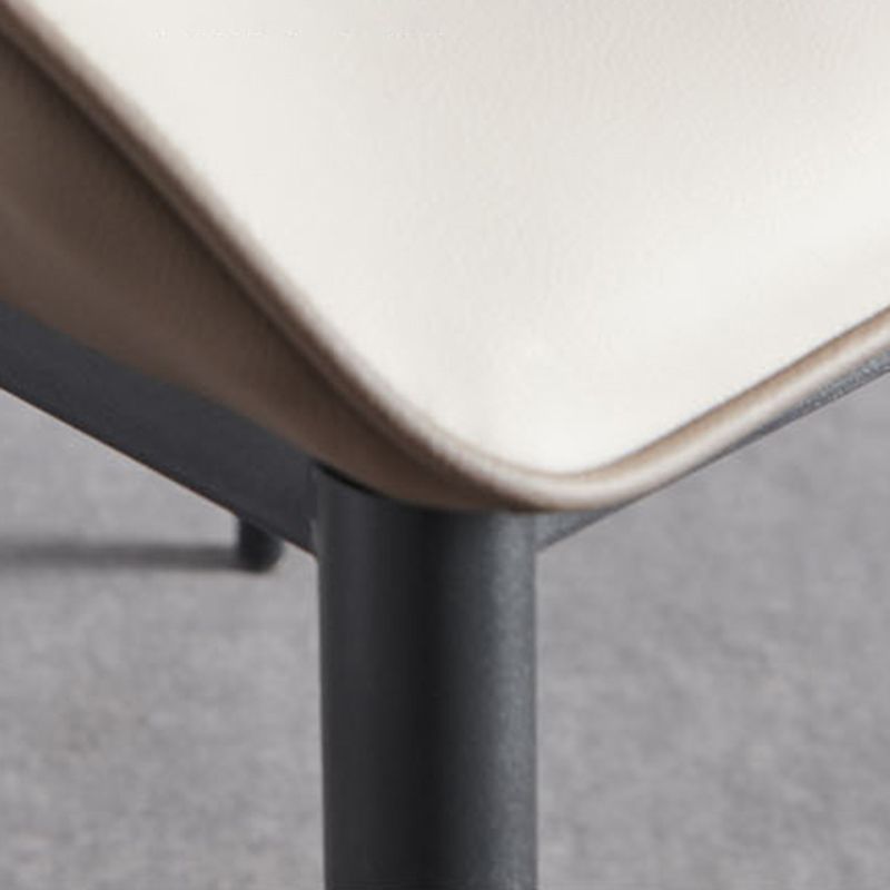 Contemporary Metal Dining Arm Chair Faux Leather Side Chair for Home Use (Set of 2) Clearhalo ' kitchen&dining_furn' 'Dining Chairs' 'Dining Tables & Seating' 'dining_chair' 'furn' 'furn_dining_chair' 'Furniture' 'furniture_dining_chair' 'Kitchen & Dining Furniture' 'kitchen' 1200x1200_4bd63ef0-223e-4a25-b5e3-2fc9f7ab7b75