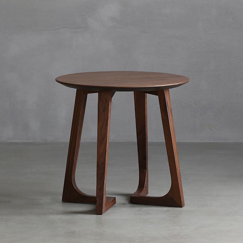 Solid Wood Round Coffee Table in Brown Scandinavian 2 Pieces Cocktail Table Set Clearhalo 'Coffee & Accent Tables' 'Coffee Tables' 'coffee_tables' 'furn' 'furn_coffee_tables' 'Furniture' 'Living Room Furniture' 1200x1200_4bd7881f-6f32-49a9-a1df-f127312482b6