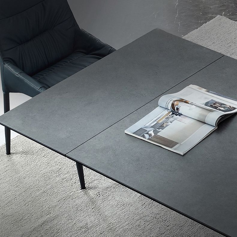 Designer Style Home Table and Chair Set 1/4/5/7 Pieces Extensible Dining Table Set Clearhalo 'Dining Room Sets' 'Dining Tables & Seating' 'dining_room_set' 'furn' 'furn_dining_room_set' 'Furniture' 'Kitchen & Dining Furniture' 1200x1200_4bd83bbf-68ba-485f-93f7-f2e0fa49d4f6