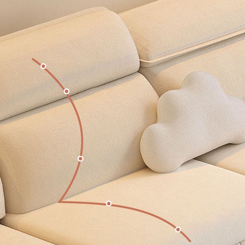 Moderno e contemporaneo in finta pelle imbottita di divano futon in bianco