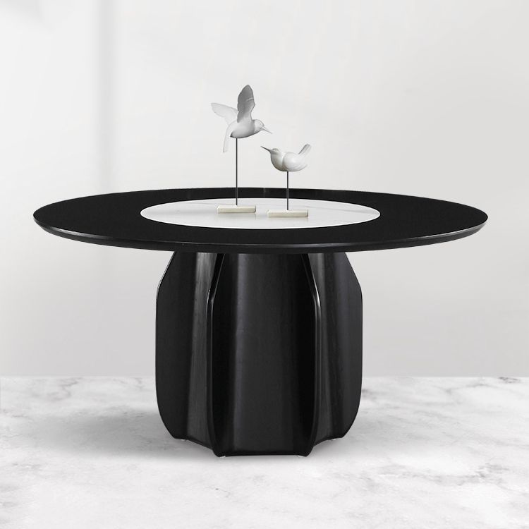 Set di tavoli da pranzo in legno massiccio 1/4/5/7 PE PEDESTAL TAVOLO PETTURA CON IMPOSTO