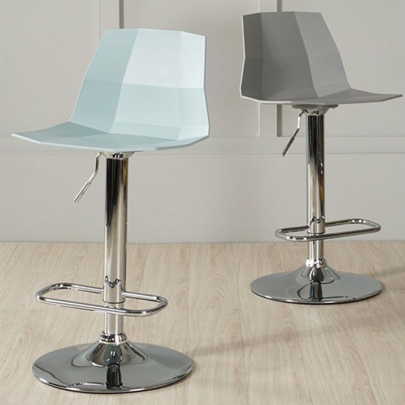 Contemporary Swivel Adjustable Height Stool Matte Finish Plastic Home Barstool Clearhalo 'Bar Furniture' 'Bar Stools' 'bar_stools' 'Furniture' 'furniture_bar_stools' 'Kitchen & Dining Furniture' 1200x1200_4bda42c2-9d94-4546-a0f3-2c319e291bcc
