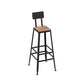 1/2/5 Pieces Modern Bar Table Set Rectangle Plastic Wood Counter Table with High Stools Clearhalo 'Bar Furniture' 'furn' 'furn_home_bar_bar_sets' 'Furniture' 'Home Bars & Bar Sets' 'home_bar_bar_sets' 'Kitchen & Dining Furniture' 1200x1200_4bdad724-bc9a-42c7-ad30-499c25d3f5dc