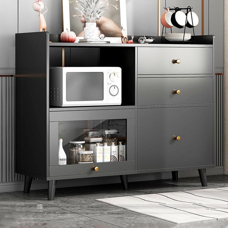 Engineered Wood Modern Sideboard Kitchen Dining Room Sideboard Clearhalo 'buffet_sideboard' 'Buffets & Sideboards' 'furn' 'furn_buffet_sideboard' 'Furniture' 'Kitchen & Dining Furniture' 1200x1200_4bdad887-5a5e-4973-9302-8317adb29abe