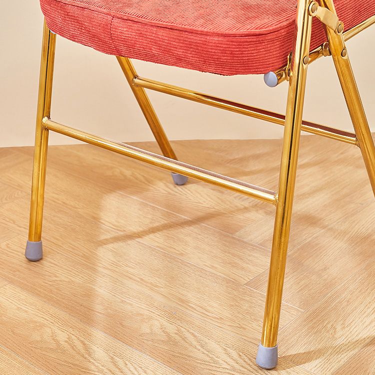 Glam Style Dining Chairs Kitchen Armless Side Chairs with Metal Legs Clearhalo ' kitchen&dining_furn' 'Dining Chairs' 'Dining Tables & Seating' 'dining_chair' 'furn' 'furn_dining_chair' 'Furniture' 'furniture_dining_chair' 'Kitchen & Dining Furniture' 'kitchen' 1200x1200_4bdbb1ea-46d9-40bb-933d-f611c8cba7c5