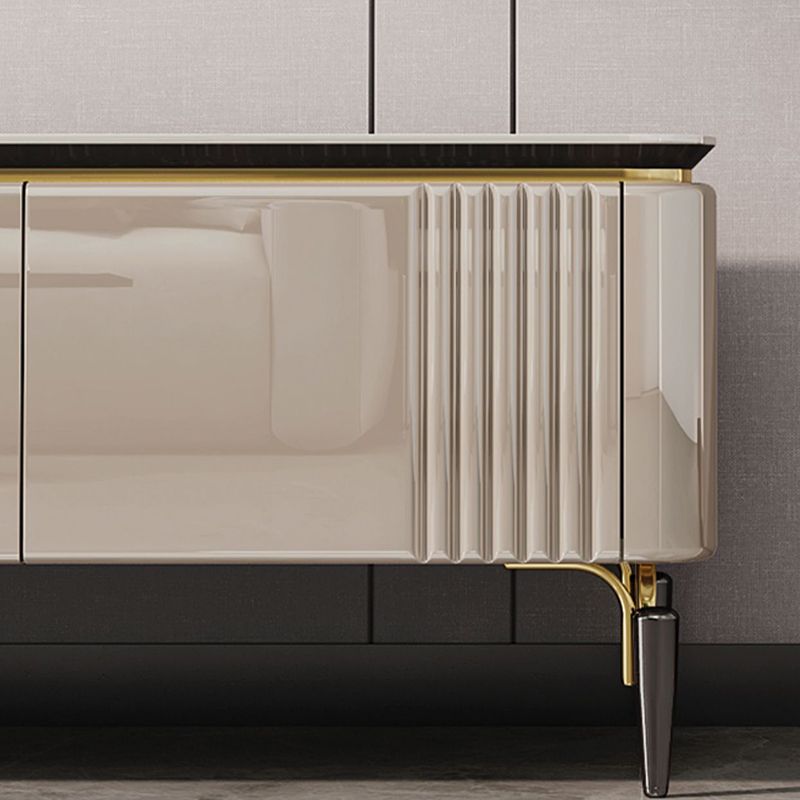 Contemporary Media Console Stone TV Media Console with 4 Drawers Clearhalo 'furn' 'furn_tv_stands_entertainment_centers' 'Furniture' 'Living Room Furniture' 'TV Stands & Entertainment Centers' 'TV Stands & Media Storage Furniture' 'tv_stands_entertainment_centers' 1200x1200_4bddb7f5-3579-47fb-a1f1-00f6d4a29151