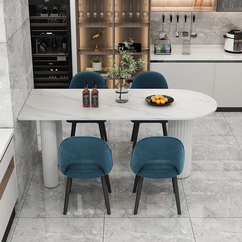 Metal Modern Free Form Table Sintered Stone Table with 3 Legs Clearhalo ' dining_table' 'Dining Tables & Seating' 'Dining Tables' 'furn' 'furn_dining_table' 'Furniture' 'furniture_dining_table' 'Kitchen & Dining Furniture' 'kitchen&dining_furn' 'kitchen' 'kitchen_dining_table' 1200x1200_4bde7d19-faf9-4493-bbe5-fd7adfe1463e