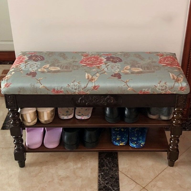 Mid-Century Modern Rubberwood Seating Bench Rectangle Shoe Storage Entryway Bench Clearhalo 'Benches' 'Chairs & Seating' 'furn' 'furn_benches' 'Furniture' 'Living Room Furniture' 1200x1200_4bdf35ed-a846-4f3d-80d7-69199a24fc94