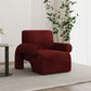 35.43" Wide Contemporary Style Single Sofa Chair Fixed Back Fabric Arm Chair