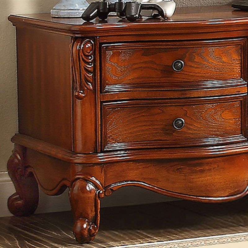 STANTE TV tradizionale TV mobile TV in legno di betulla marrone con ripiani