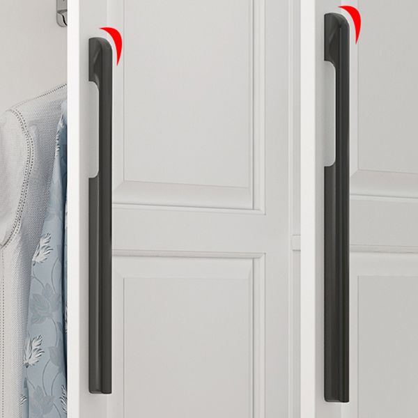 Freestanding Wood Frame Wardrobe Modern Hinged Soft Close Doors Wardrobe and Drawers Clearhalo 'Armoires & Wardrobes' 'armoires_wardrobes' 'Bedroom Furniture' 'furn' 'furn_armoires_wardrobes' 'Furniture' 1200x1200_4bdfc6e0-17ae-4892-9b93-18cb19c90bef