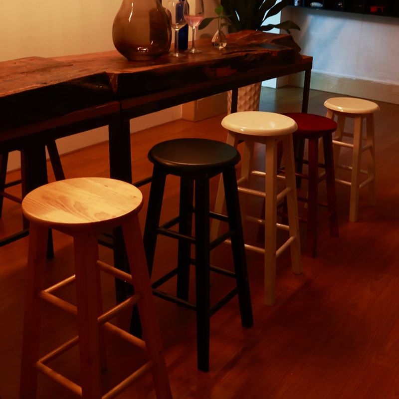 Modern Armless Counter Stool Wood Household Bar Stool with Pedal Clearhalo 'Bar Furniture' 'Bar Stools' 'bar_stools' 'furn' 'furn_bar_stools' 'furniture_bar_stools' 'Kitchen & Dining Furniture' 'kitchen&dining_furn' 'kitchen' 'kitchen_furn' Furniture' 1200x1200_4be0dac3-d08e-4d3e-89cf-cdafb34454c7