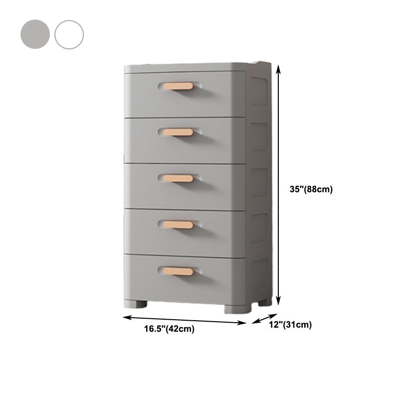 Plastic Chest Contemporary Vertical Storage Chest with Drawers for Bedroom Clearhalo 'Bedroom Furniture' 'Dressers & Chests' 'dressers_chests' 'furn' 'furn_dressers_chests' 'Furniture' 1200x1200_4be14558-1f5c-47f9-bbc6-f5025a0b7d7b