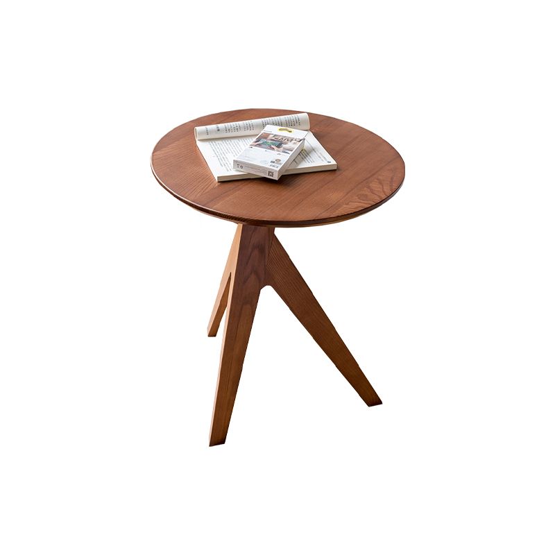 Skandinavische massive Holzendtisch -Ecktisch für Wohnzimmer