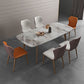 Glam 1/2/5/7 Pieces Dinette Set with Grey Sintered Stone Top Rectangle Dining Table Set Clearhalo 'Dining Room Sets' 'Dining Tables & Seating' 'dining_room_set' 'furn' 'furn_dining_room_set' 'Furniture' 'furniture_dining_room_set' 'Kitchen & Dining Furniture' 1200x1200_4be2c199-4a97-496f-b168-062b967cfd69