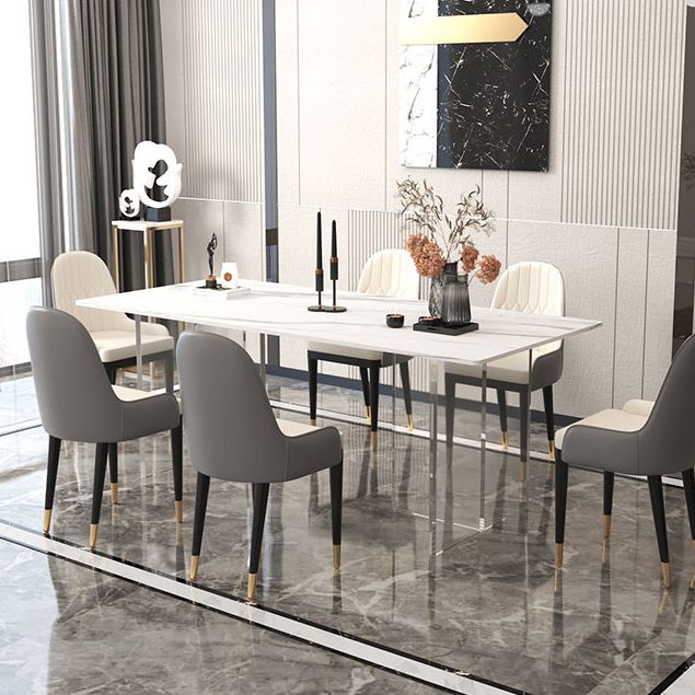 Stone Top Dining Table Traditional Luxury Table with Double Pedestal Base Clearhalo 'Dining Tables & Seating' 'Dining Tables' 'dining_table' 'furn' 'furn_dining_table' 'Furniture' 'furniture_dining_table' 'Kitchen & Dining Furniture' 'kitchen' 'kitchen_dining_table' 1200x1200_4be2eb29-61d7-4454-8294-f84260dfe803