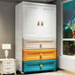 Armoire de garde-robe en plastique armoire de garde-robe contemporaine avec jambes