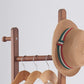 Eenvoudige stijl kleerhanger massief houten halboom met 5 haken