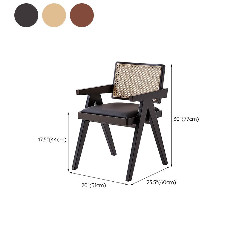 Wood Arms Included Chair Woven Back Lounge Chair for Living Room Clearhalo 'Accent Chairs' 'accent_chairs' 'Chairs & Seating' 'furn' 'furn_accent_chairs' 'Furniture' 'Living Room Furniture' 1200x1200_4be4bfc1-f5d2-48f5-bab1-9a5098600b4b
