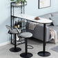Contemporary Style Stone Bar Counter Table Metal Bar Counter Table