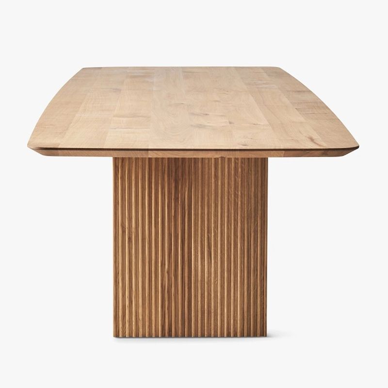 Modern Pine Wood Table for Restaurant Rectangle Dining Table with Double Pedestal Clearhalo ' dining_table' 'Dining Tables & Seating' 'Dining Tables' 'furn' 'furn_dining_table' 'Furniture' 'furniture_dining_table' 'Kitchen & Dining Furniture' 'kitchen&dining_furn' 'kitchen' 'kitchen_dining_table' 1200x1200_4be6166d-88bb-4379-a672-6504ed9a38f1