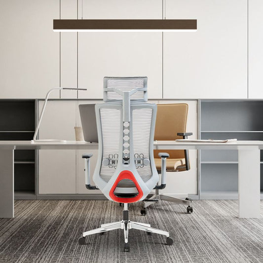 Silla de oficina moderna brazos extraíbles sin maniobra de mecanismo de inclinación angustiante