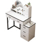 Contemporary Makeup Vanity Desk Table with 5 Drawers and Mirror