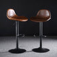 Industrial Style Swivel Leather Barstools Adjustable Low Back Stools Clearhalo 'Bar Furniture' 'Bar Stools' 'bar_stools' 'furn' 'furn_bar_stools' 'Furniture' 'Kitchen & Dining Furniture' 1200x1200_4beb3112-0830-4ff9-b998-239502b81dc2