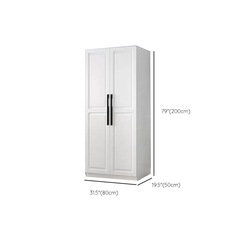 Freestanding Wood Frame Wardrobe Modern Hinged Soft Close Doors Wardrobe and Drawers Clearhalo 'Armoires & Wardrobes' 'armoires_wardrobes' 'Bedroom Furniture' 'furn' 'furn_armoires_wardrobes' 'Furniture' 1200x1200_4beb9bb0-4bf6-4109-a689-b418e1802252