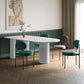 Metal Contemporary Free Form Indoor Table Sintered Stone Top Table for Dining Room Clearhalo ' dining_table' 'Dining Tables & Seating' 'Dining Tables' 'furn' 'furn_dining_table' 'Furniture' 'furniture_dining_table' 'Kitchen & Dining Furniture' 'kitchen&dining_furn' 'kitchen' 'kitchen_dining_table' 1200x1200_4bedb8a4-4534-49ad-8851-55eaf868d959