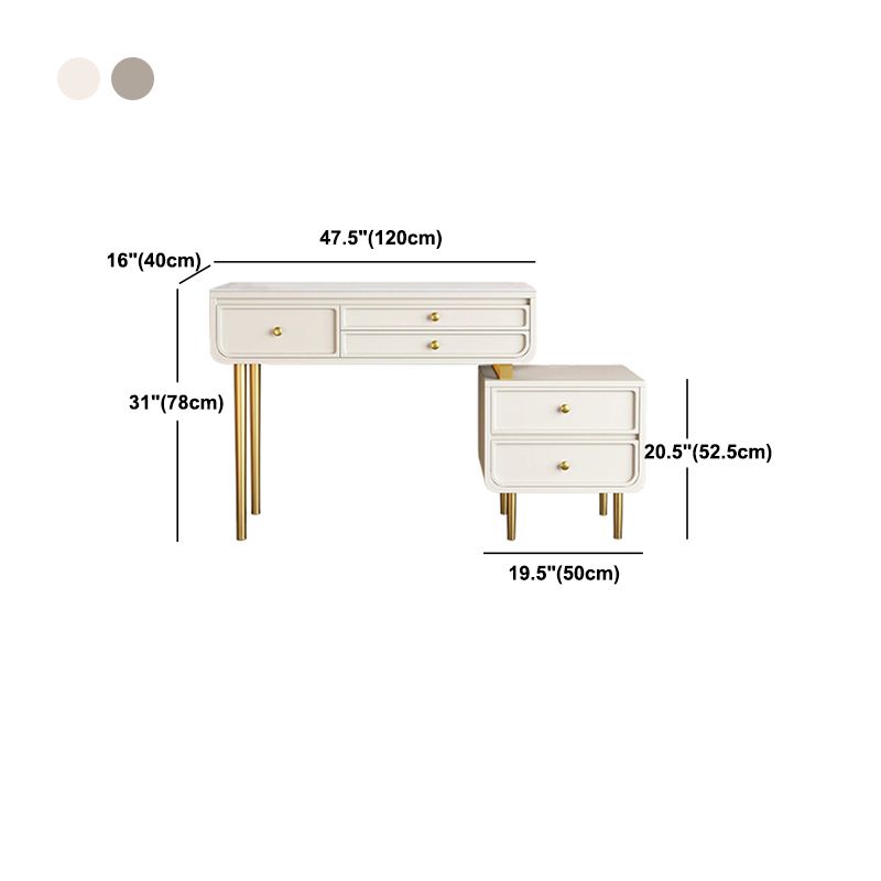 Vanité de maquillage luxueuse 3/5 tiroirs