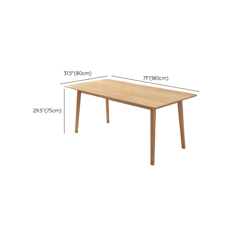 Luxury Rectangle Dining Table Solid Wood Dining Table with 4 Legs Clearhalo 'Dining Tables & Seating' 'Dining Tables' 'dining_table' 'furn' 'furn_dining_table' 'Furniture' 'Kitchen & Dining Furniture' 1200x1200_4bee0060-b931-486b-b718-2127be1e7137