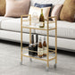 Rectangle Top Table Pub Height Dining Table with Gold Base for Bar Clearhalo 'Bar Furniture' 'Bar Tables' 'bar_tables' 'furn' 'furn_bar_tables' 'Furniture' 'Kitchen & Dining Furniture' 1200x1200_4bf014e2-d403-4fb5-b4f0-6b87a0ba5e07