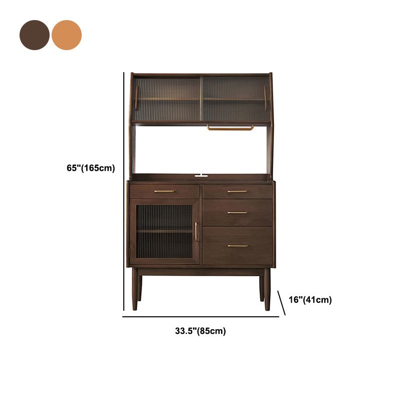 4-Draw-Sideboard-Buffet moderner Speiseserver für Wohnzimmer