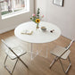 Modern 1/3/4/5 Pieces Dining Set Round Stone Dining Table for Dining Room
