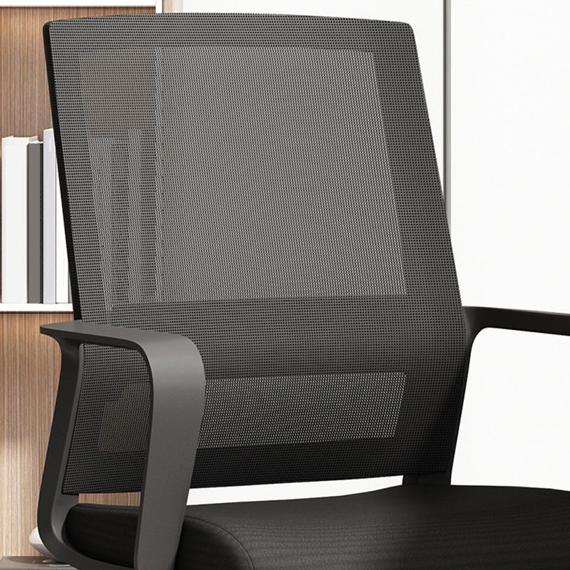 ミッドバックホームオフィスチェアブラックフレームモダンカンファレンスチェア
