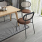 Chaises de salle à manger sans bras tapissées, chaise latérale de salle à manger industrielle