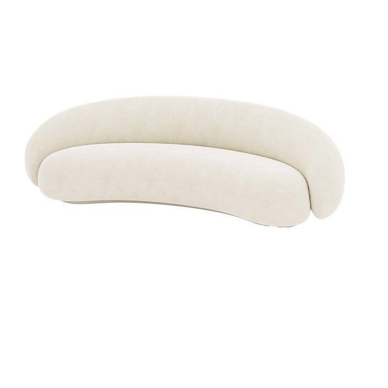 Sofá de brazo de pendiente de terciopelo contemporáneo de 23.62 "para sala de estar para sala de estar