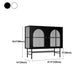 Glass Door Iron Sideboard Glam Server Cabinet with Storage for Living Room Clearhalo 'buffet_sideboard' 'Buffets & Sideboards' 'furn' 'furn_buffet_sideboard' 'Furniture' 'Kitchen & Dining Furniture' 1200x1200_4bf9e515-4dc9-4c86-9a7c-b2c936022aa2