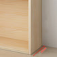 Étagère de livre en bois de dos fermé moderne Natural 8 "W Bibliothèque à domicile