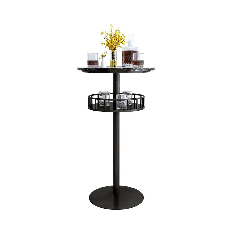 1/2/3 Pieces Industrial Iron Bar Table Set Round Bistro Set with Faux Marble Top Clearhalo 'Bar Furniture' 'furn' 'furn_home_bar_bar_sets' 'Furniture' 'Home Bars & Bar Sets' 'home_bar_bar_sets' 'Kitchen & Dining Furniture' 1200x1200_4bfba720-3e97-4fde-be58-8dcb64e040f4